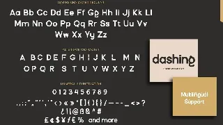 Dashing font