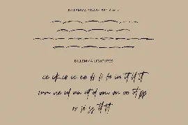 Dillemma Handwritten Brush Font Extra Swash