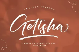 Getisha Modern Handwritten Font