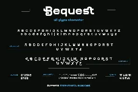 Bequest font