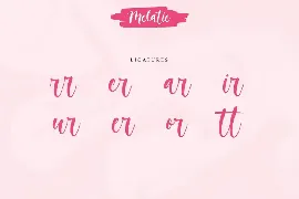 Melatie - Beautiful Script font