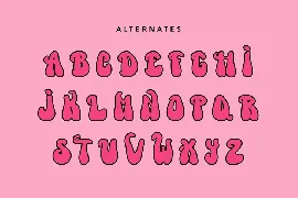 FallingAsteroid - Groovy Retro Display Font