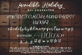 Incredible Holiday - Christmas Handwritten Font