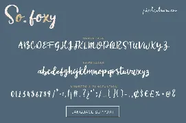 So Foxy Hand Drawn Font