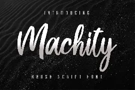 Machity Brush Script font