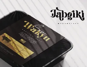 Jabgiki - Bold Serif font