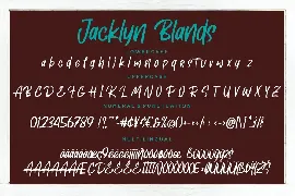 Jacklyn Blands Marker Business Font