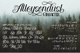 Alleysondust font