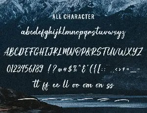 The Alaska - Modern Calligraphy font