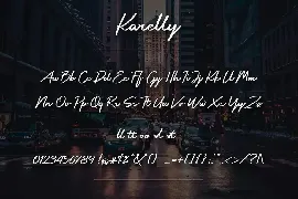 Karelly - Modern Script Typeface font