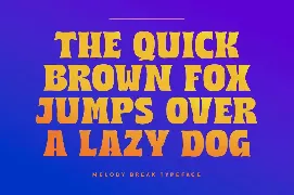 Melody Break font