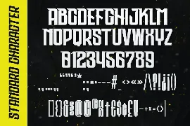 Phoska Dangers - Game Techno Display Font