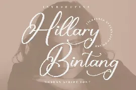 Hillary Bintang Modern Script Font