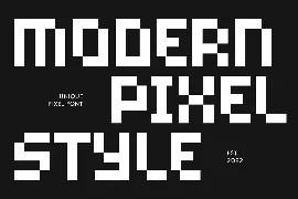 Micro - Pixelate Modern Font