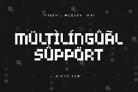 Micro - Pixelate Modern Font