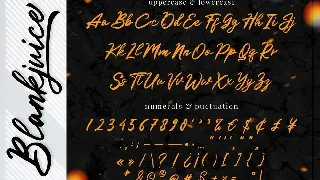 BlackJuice - Signature Font