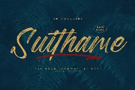 Suithame Textured Handwritten Font