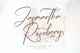 Jasmartha Rosebery Classy Script Font