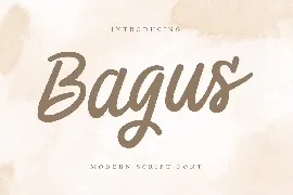 Bagus - Modern Script Font