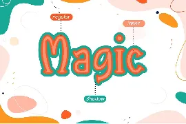 Magic Bounce - Playful Layered Display Font