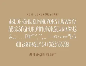 Rustic Farmhouse - An Aesthetic Font Duo