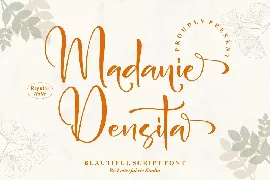 Madanie Densita Beautiful Script Font