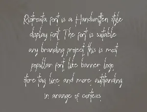 Riotrowta font