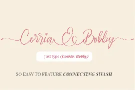 Corria and Bobby - A Wedding Font