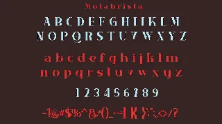 Molabrista font