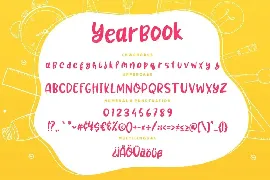 Yearbook Brush Advertisement Font