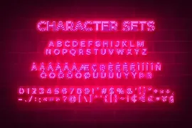 Neonblitz - Retro Neon font