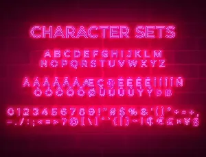 Neonblitz - Retro Neon font