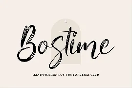 Bostime font