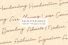 Ghenifer Claudia font