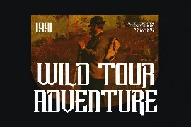 Resenger - Vintage Wild Adventure Display Font