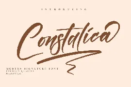 Constalica Modern Signature Font