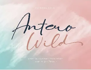 Antero Wild font