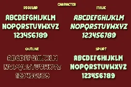 Listing Packs font