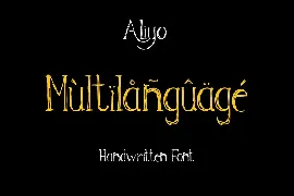 Aliyo Handwritten Font