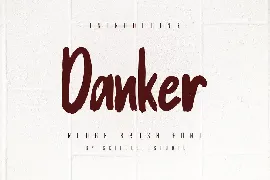 Danker - Rough Brush Font