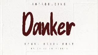 Danker - Rough Brush Font