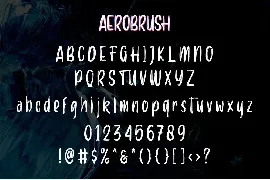 Aerobrush font