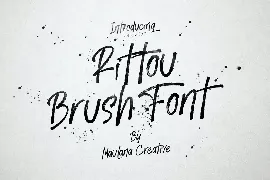 Rittou Brush Font