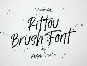 Rittou Brush Font