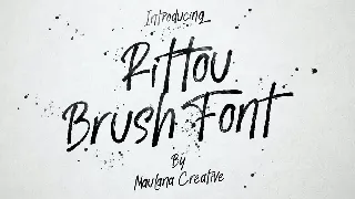 Rittou Brush Font