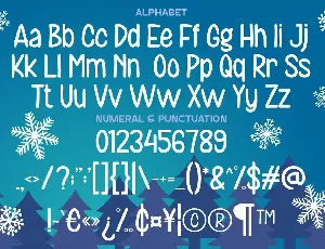 Snowman House - Christmas Display Font