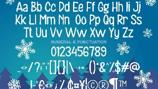 Snowman House - Christmas Display Font