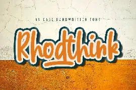 Rhodthink - A Easy Display Font