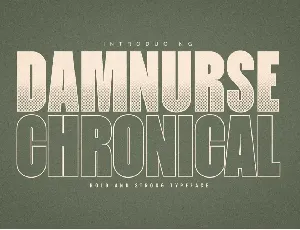 DAMNURSE CHRONICAL font