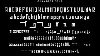 Chambers Esport Decorative Font